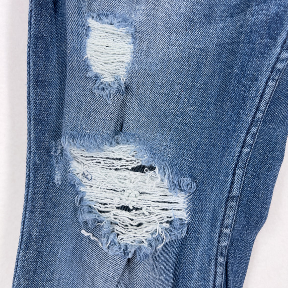 Guess Slim Tapered Skinny Retro Distressed Denim Womens Pants Size 30X32 - Picture 2 of 11